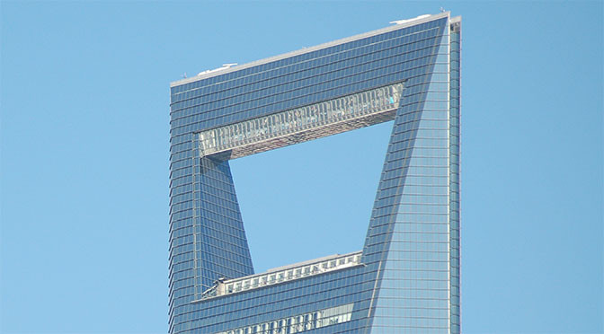 Der Wolkenkratzer SWFC – Shanghai World Financial Center